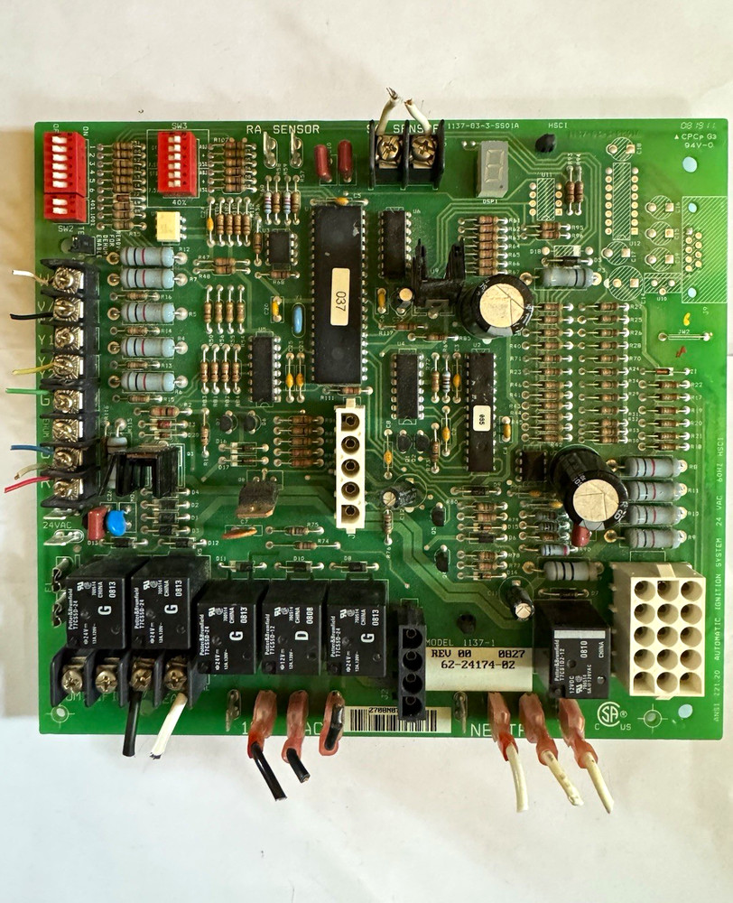 62-24174-02 Rheem Furnace Control Board Model 1137-1 Used