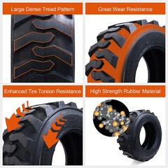 12-16.5 Skid Steer Tire 12×16.5 SKS Loader Tractor Bobcat Tire 12 16.5 HD 12PR