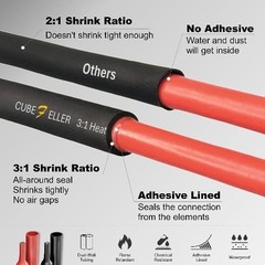 Blue Heat Shrink Tubing 3/8 Inch 9.5mm 31 Ratio 20ft 6.1M Marine Grade