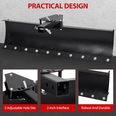 ATV/UTV Scrape Blade Implement 42″ Tow Behind Box Scraper 2″ Inside Imple Lift