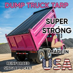Dump Truck Tarp Mesh Tarp PVC Single Pockets Trailer Many Sizes USA MADE TOUGH