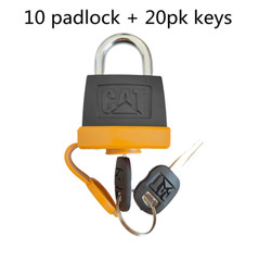 FIT CAT 10 locks 246-2641 Padlock with 20 Keys 5P8500 Fits Caterpillar 5p8500
