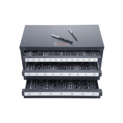 VEVOR Drill Bit Dispenser Organizer Cabinet Three-Drawer for 1/16in to 1/2in