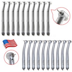 1-10 Dental LED E-generator /High Speed No-LED Handpiece 4 Hole NSK Style /Rotor