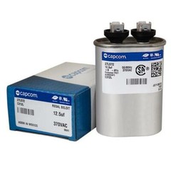 12.5 uf / Mfd x 370 VAC Genteq GE Replacement Oval Capacitor C312L / 27L572