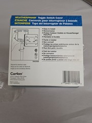 CARLON E9G2SSN 2 Gang Weatherproof Toggle Switch Box Cover. Vertical Mount. New