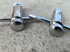US Stock 2Pcs Ratchet T Handle Tap Wrench, Adjustable Bar Holder Ratcheting Tap