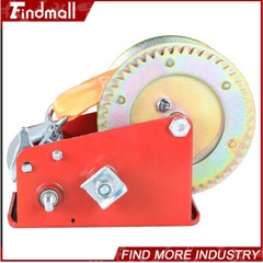 Findmall 3500 LBS Dual Speed Hand Winch Hand Crank Red Strap ATV Trailer Boat