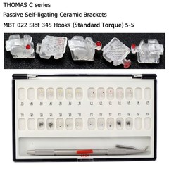 Dental Self Ligating Brackets Orthodontic Ceramic Metal Roth MBT Damon Empower