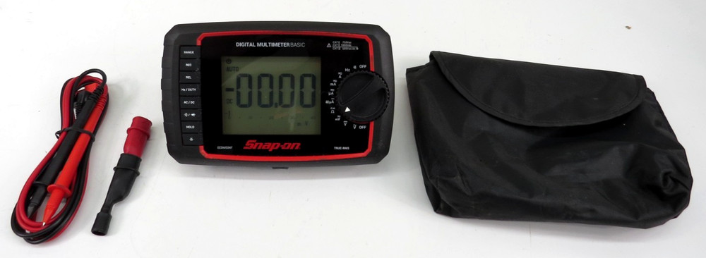 Snap-on EEDM504F Digital Multimeter Basic CAT III 600V True RMS W/Leads & Case