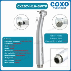 COXO Dental High Speed Handpiece Fiber Optic Turbine 6Hole LED Coupling CX207-G