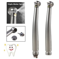 Dental Fiber Optic E-generator LED High Speed Handpiece Turbine 2/4H ASkeadnt ns