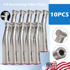 50pcs Dental Fiber Post Straight Glasses Pile 5 Drills Screw Thread Yellow