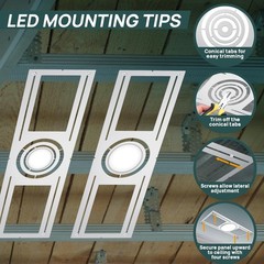 24 Pack New Construction Mounting Plate for 3/4/6 inch LED Downlight,Slim Ste…