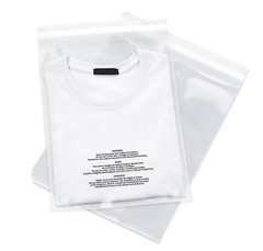 100 14×20 Poly Bags Resealable Suffocation Warning Clear Merchandise 1.5 mil
