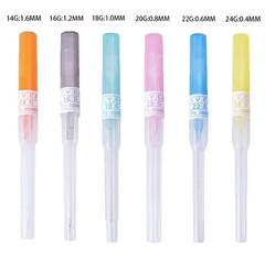 20/100pcs Disposable Sterilized IV Cannula 14-22G Piercing Tool For Ear Eyebrow