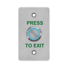 GAGALOR Waterproof Exit Button with LED IP67 Door Push Switch NO&NC silver