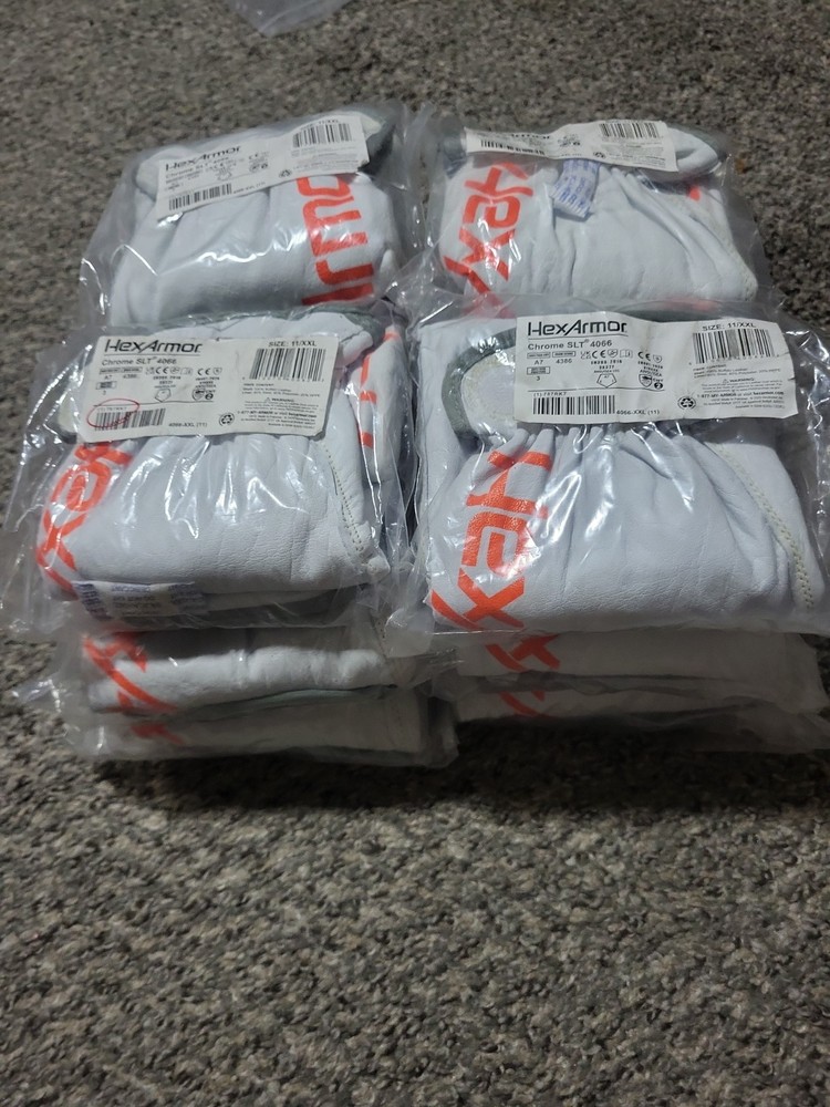 12 Pairs HexArmor Chrome SLT 4066 SIZE 11 XXL BRAND NEW IN PACKAGING