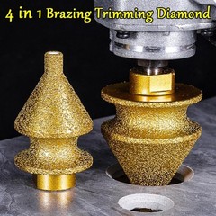 4in1 Diamond Chamfer Bit Angle Grinder Tile Marble Hole Drill Edge Trimming Tool