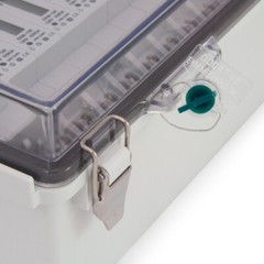 EKM UL Watertight Enclosure Hinged Latching Lid Plastic DIN Rail Mount #71