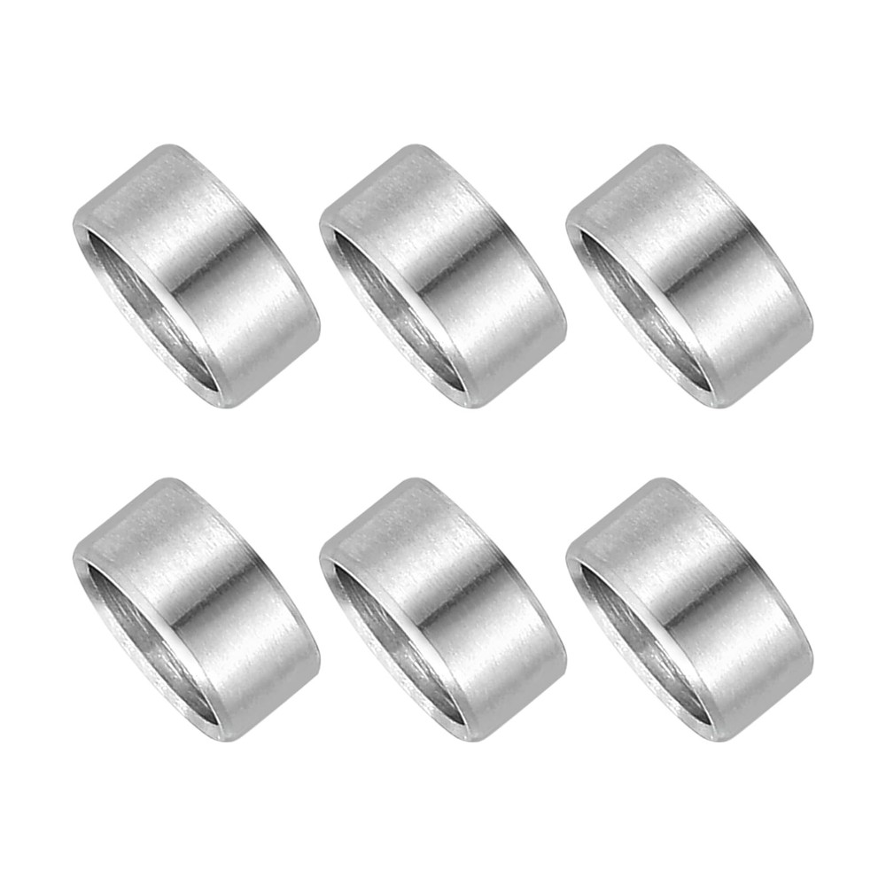 PATIKIL 6 Pcs Stainless Steel Spacers, 10mm ID x 12mm OD x 5mm Height 304 Sta…