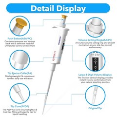 0.1ul-10ml Single Channel Pipettor Adjustable Micropipette Lab High Precision