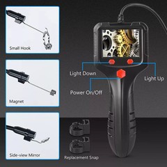 LED 1080P HD Handheld Industrial Endoscope 8mm Borescope Inspection Snake Camera