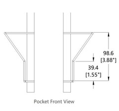 64 Adjustable Pockets Display Rack 5×7 7×5 up to 11″W X 8″T Cards 1.2″ D Pockets