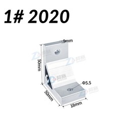 90Degree Right Angle Corner Joint Bracket Aluminium Extrusion Profile 20/30/40
