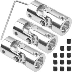 3Pack Universal U Joint Coupler Rotatable Steering Shaft Coupling Motor Conne…