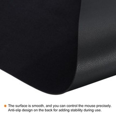 35″x18″ Desk Mat Protector, PVC Non-Slip Mouse Pad Mat, Black