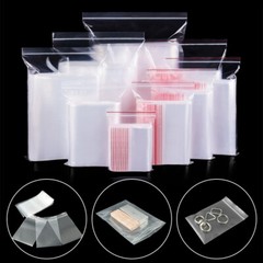 Clear Zip Seal Plastic Bags Jewelry Zipper Top Lock Reclosable Baggies 2 Mil 2ML
