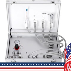 Portable Dental Mobile Delivery Unit Air Compressor Suction System unidad 4Holes