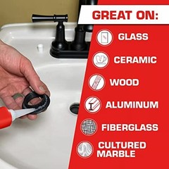 100% Waterproof Silicone Sealant – Clear, 2.7 oz Tube, 6 Pack for Glass, Wood, P