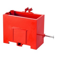 Ballast Box 3 Point Category 1 Tractor Quick Tach Hitch Counterweight Red
