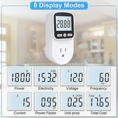 Upgraded Watt Meter Power Meter Plug Home Energy Monitor Electricity Usage Usage