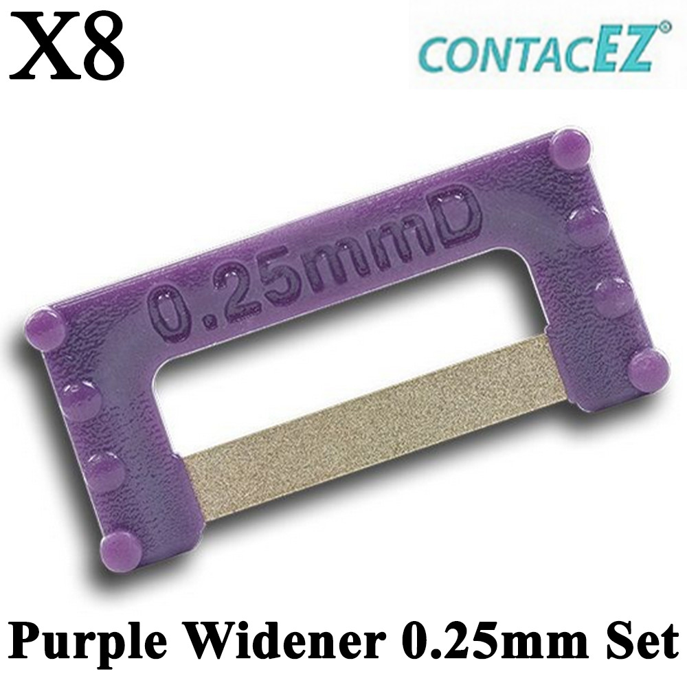 8pcs Dental ContacEZ Purple Widener 0.25mm Set