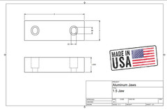 6x2x1″ Machinable Standard Soft Jaws Set Aluminum Kurt 6″ Vises 5set REVERSIBLE