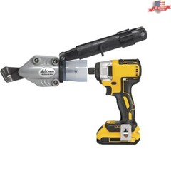 Hardened Carbon Steel Turbo Shear Attachment for Corded & Cordless Drills