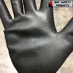 P-Grip Ultra-Thin Black Work Gloves Polyurethane Palm Coated Nylon Shell 24 Pair