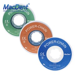 Dental Ortho Elastic Ultra Power Chain Rubber Braces Bands Long/Short/Continuous