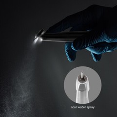 Dental 45° 1:4.2 Increasing Contra Angle LED Fiber Optic Handpiece Push Button
