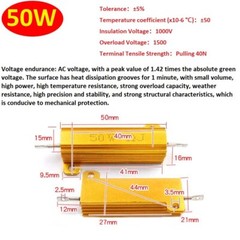 5W 10W -500W Watt High Power Aluminum shell Wirewound Metal Resistor 0.1Ω – 10KΩ