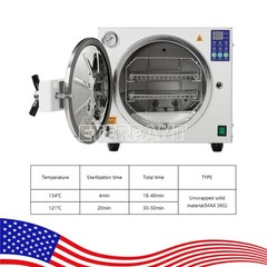 ETERFANT Dental Autoclave Steam Sterilizer Medical Sterilization 18L
