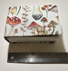 Handmade White Fabric Mushroom Blank Watercolor-book Arches Paper – 6 in. x 4 in