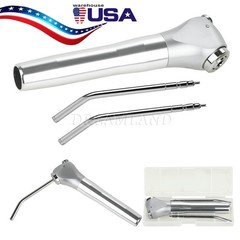 1-20*Dental Air Water Spray Triple Syringe 3 Way Handpiece w/ Nozzles Tips Tubes