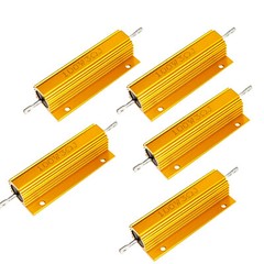 RX24 5/10/25/50/100/200/300/500W Power Golden Aluminium Wire wound Resistors