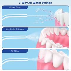 250/PK Dental Disposable 3 Way Air Water Syringe Spray Nozzles Tube Tips Rainbow