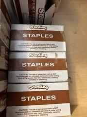 3 Boxes ( 3 Lbs Total) Galvanized Fencing Staples 1-1/4″