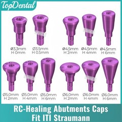 NC/RC Dental Healing Abutment Closure Cap Bone Level Titanium Fits ITI Straumann